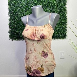 Vintage Floral Y. K. Cami Top